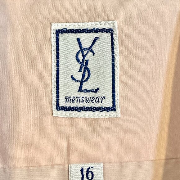 YSL Vintage Pink Oxford Dress Shirt - Picture 3 of 6